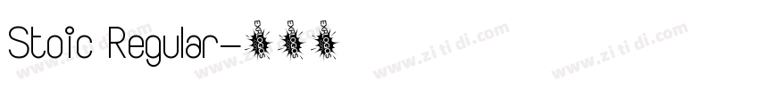 Stoic Regular字体转换